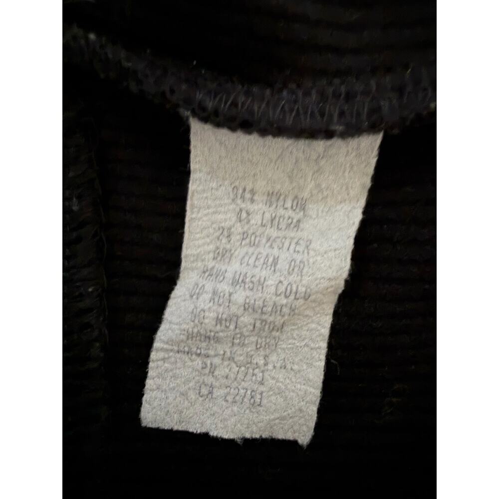 Vintage Betsey Johnson Made in USA Black Coquette Fit Flare Dress Button P XS - Picture 8 of 8